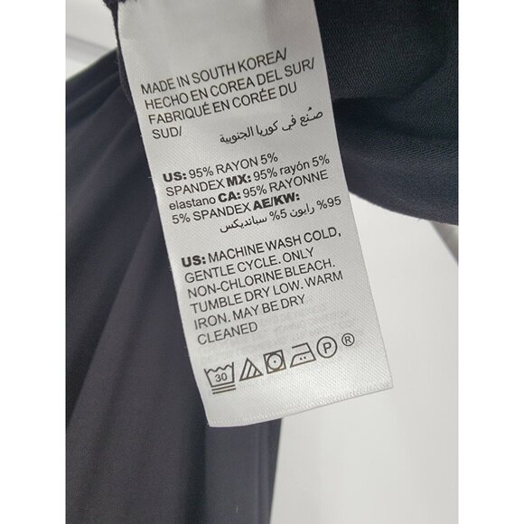 Chico's Size 4 Maxi Dress Black Sleeveless Knit NWT - Picture 6 of 6